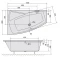 Акриловая ванна 160x100 см L Alpen Evia 11611 - 3
