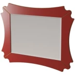 Изображение товара зеркало 94,9x71,7 см красный матовый caprigo bourget 11030-b014