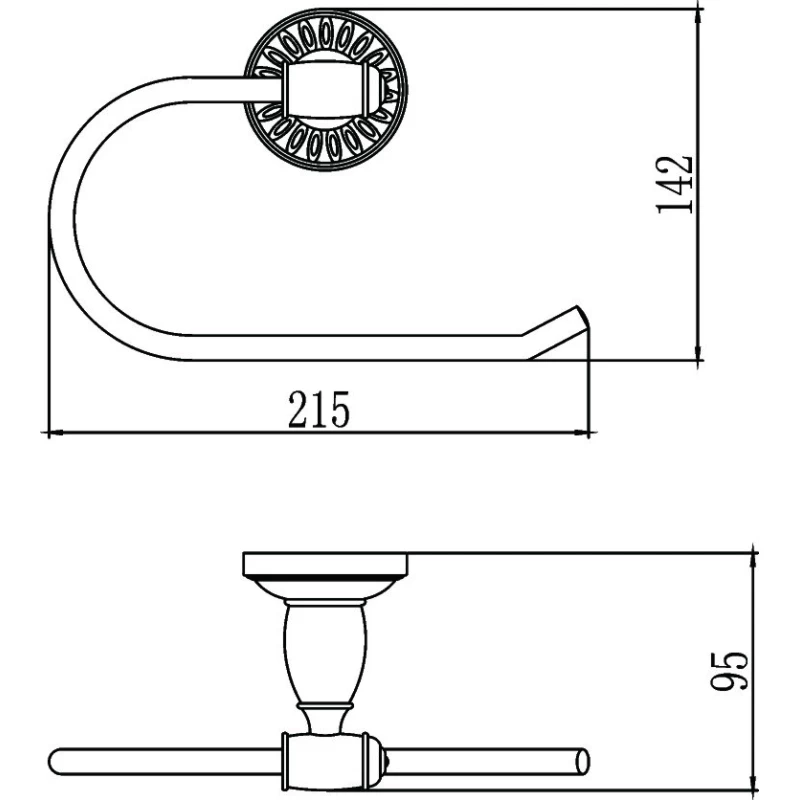 Кольцо для полотенец Savol 66C S-006660C