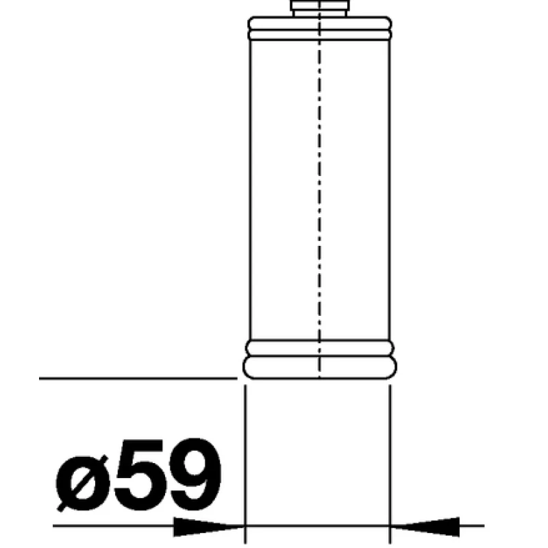 Дозатор для жидкого мыла 300 мл Blanco Lato хром/алюметаллик 525811