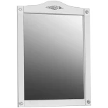 Изображение товара зеркало 82x102 см белый матовый серебряная патина belux империя в 85 4810924220776