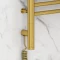 Полотенцесушитель электрический 1000x300 золотой МЭМ левый, перемычка прямая Сунержа Богема 3.0 03-5804-1030 - 3