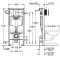 Комплект подвесной унитаз Jaquar Solo SLS-BLM-6953BIUFSM + система инсталляции Grohe 38811kf0 - 5