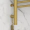 Полотенцесушитель электрический 1200x400 золотой матовый МЭМ левый Сунержа Богема с полкой 3.0 032-5806-1240 - 3