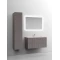 Комплект мебели серый матовый 101 см Sancos Snob T SNT100SM + CN7013 + CI1000 - 2