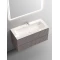 Комплект мебели серый матовый 101 см Sancos Snob T SNT100SM + CN7013 + CI1000 - 7