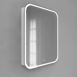 Изображение товара зеркальный шкаф 60,2x80 см белый jorno modul mol.03.60/p/w/jr
