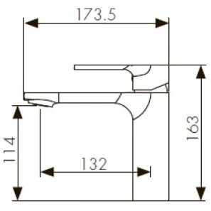 Изображение товара смеситель для раковины kaiser linear 59011