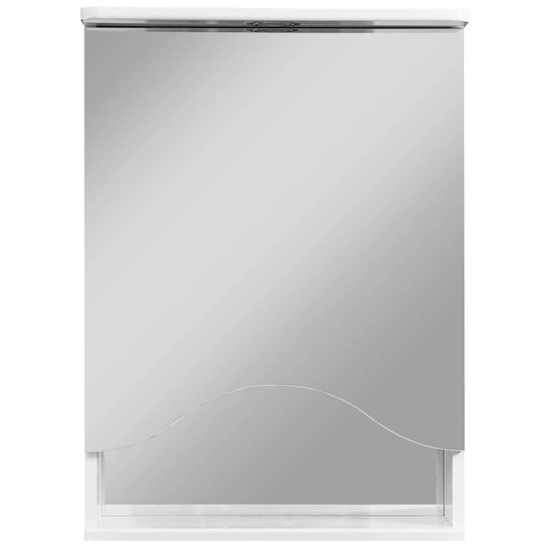 Зеркальный шкаф 50x70 см белый глянец/белый матовый R Stella Polar Лиана SP-00000036