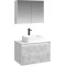 Комплект мебели белый глянец/бетон светлый 80 см Aqwella 5 Stars Mobi MOB0108W + MOB0708BS + 4640021064269 + MOB0408 + MOB0717W - 1