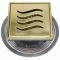 Душевой трап 144x144/50 мм золотой Pestan Confluo Standard Tide Mask Gold Vertical 13000163 - 3