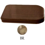Изображение товара сиденье для унитаза с микролифтом орех/бронза kerasan waldorf 418640noce/br