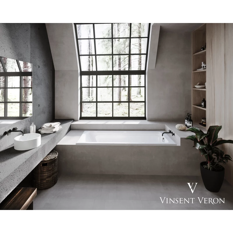 Чугунная ванна 180x80 см Vinsent Veron Kingston VKN1808050