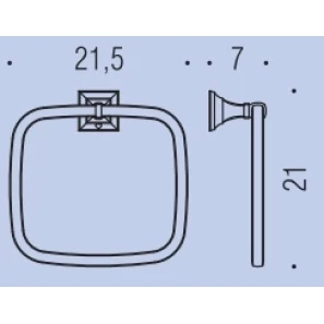 Изображение товара кольцо для полотенец colombo design portofino b3231