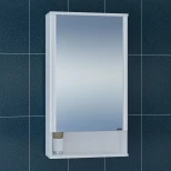 Изображение товара зеркальный шкаф 50x90 см белый глянец r санта вегас 700177