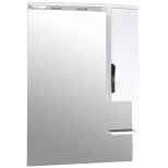 Изображение товара зеркальный шкаф 67,2x106 см белый asb-mebel мессина