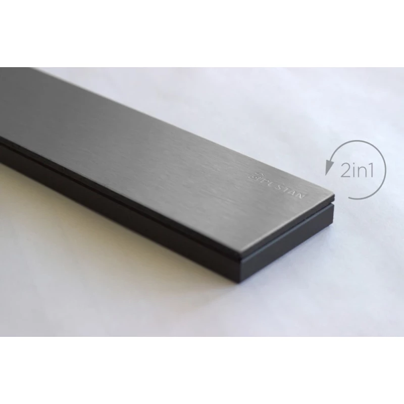 Душевой канал 550 мм Pestan Confluo Premium Black Glass Gold Line 13100115