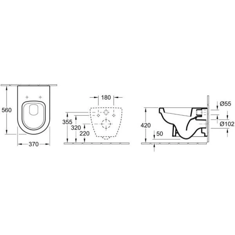 Комплект подвесной унитаз Villeroy & Boch Omnia Architectura 567410R1 + 98M9C101 + система инсталляции Viega 727550