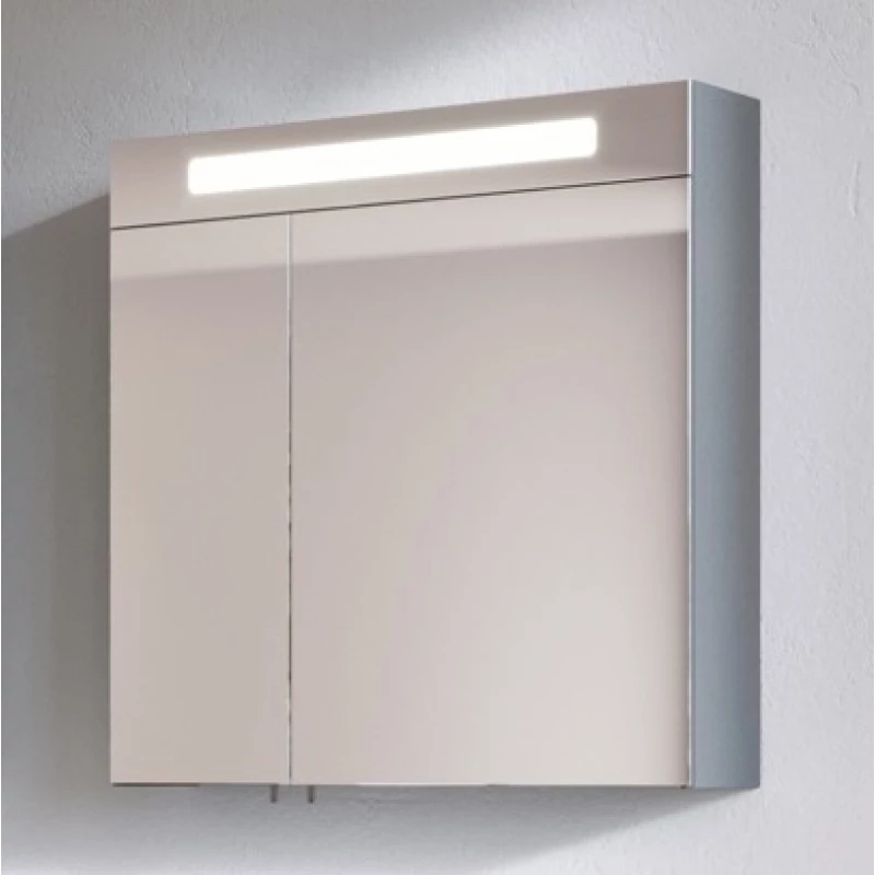 Зеркальный шкаф 65x75 см светло-серый глянец Verona Susan SU601RG21