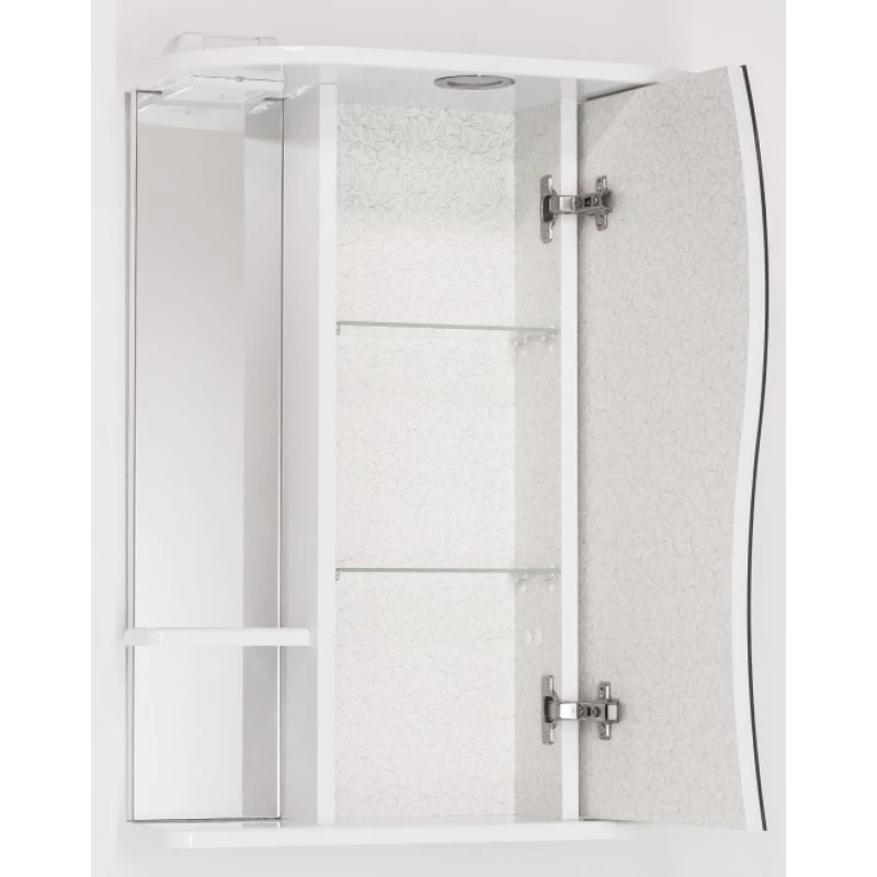Зеркальный шкаф 55x73 см белый глянец Style Line Лорена ЛС-00000120