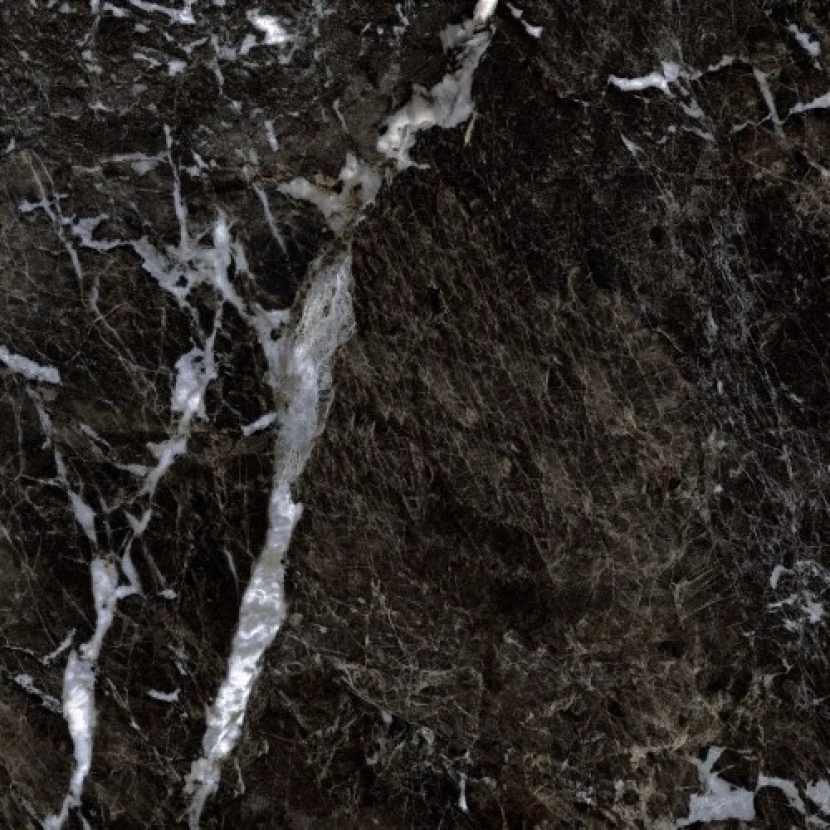 Керамогранит Грани Таганая Gresse-Stone Simbel-carbon мрамор черно-белый 60x60