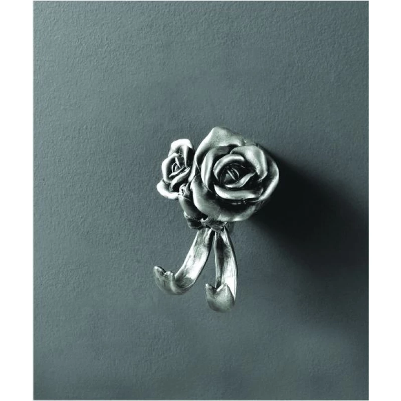 Крючок двойной серебро Art&Max Rose AM-0912-T