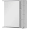 Зеркальный шкаф 80x87 см с подсветкой белый Aquanet Доминика 00171918 - 2