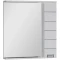Зеркальный шкаф 80x87 см с подсветкой белый Aquanet Доминика 00171918 - 1