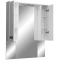 Зеркальный шкаф 80x70 см белый глянец/белый матовый Stella Polar Фиора SP-00000210 - 3