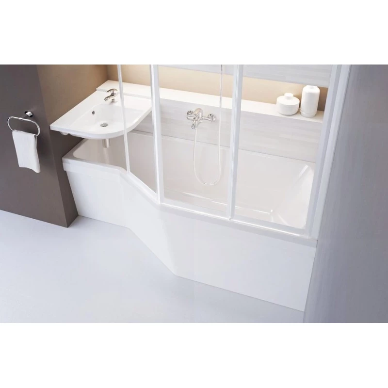 Асимметричная акриловая ванна BeHappy 170 x 75 L Ravak C141000000