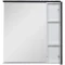 Зеркальный шкаф 80x87 см с подсветкой белый/черный Aquanet Доминика 00171082 - 3