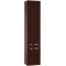 Пенал подвесной темно-коричневый с бельевой корзиной Акватон Ария 1A134403AA430 - 1