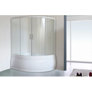 Изображение товара шторка для ванны 150 см royal bath rb150alp-c матовое