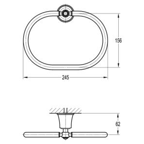 Изображение товара кольцо для полотенец swedbe terracotta art 2540