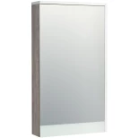 Изображение товара зеркальный шкаф белый глянец/дуб навара 45,9x81,9 см акватон эмма 1a221802ead80