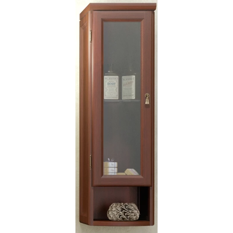 Шкаф одностворчатый подвесной орех антикварный Opadiris Клио Z0000001519