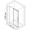 Душевая дверь раздвижная 120 см прозрачное стекло WasserKRAFT ALME 15R05 - 10