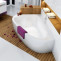 Акриловая асимметричная ванна LoveStory II PU Plus L белая Ravak C771000000 - 6