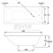 Чугунная ванна 170x75 см без ручек Byon Milan V0000083 - 7