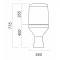 Унитаз-компакт косой выпуск с сиденьем полипропилен Sanita Аттика эконом ATCSACC01090113 - 2