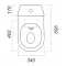 Унитаз-компакт косой выпуск с сиденьем полипропилен Sanita Аттика эконом ATCSACC01090113 - 4