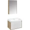 Комплект мебели дуб эльвезия/белый глянец 71 см Акватон Либерти 1A279801LYC70 + 1WH501628 + 1A279302LYC70 - 1