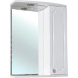 Изображение товара зеркальный шкаф 55x72 см белый глянец r bellezza кантри 4619908001017