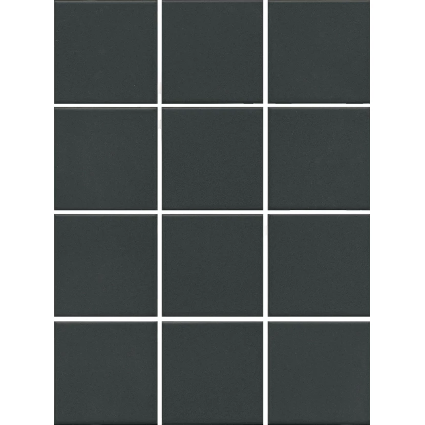 Керамогранит 1333 Агуста черный натуральный (30x40 из 12 частей) R10 9,8x9,8
