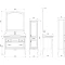 Комплект мебели антикварный орех 106,5 см ASB-Woodline Модерн - 10