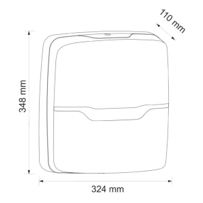Изображение товара диспенсер для бумажных полотенец z сложения merida harmony ahb102