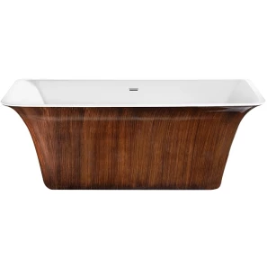 Изображение товара акриловая ванна 160,5x77 см lagard evora brown wood lgd-evr-bw