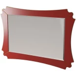 Изображение товара зеркало 124,6x84,2 см красный матовый caprigo bourget 11032-b014