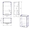 Шкаф одностворчатый подвесной 50x81,6 см белый глянец R Alvaro Banos Carino 8402.0800 - 4
