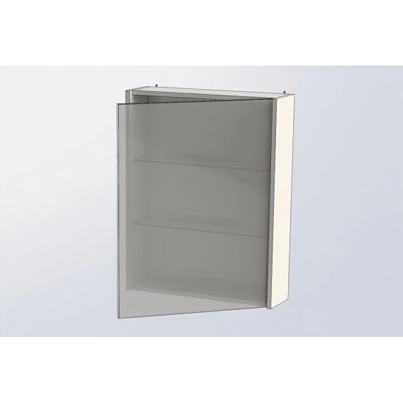 Зеркальный шкаф 59x75 см белый глянец R Aquanet Палермо 00203939